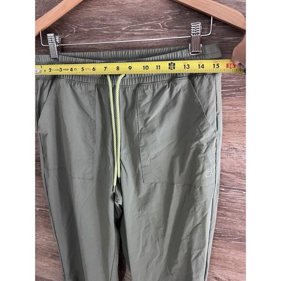 GAP GAPFIT Ribbed Side Pocket Hiking Joggers Pants Women Small Green - Picture 7 of 10